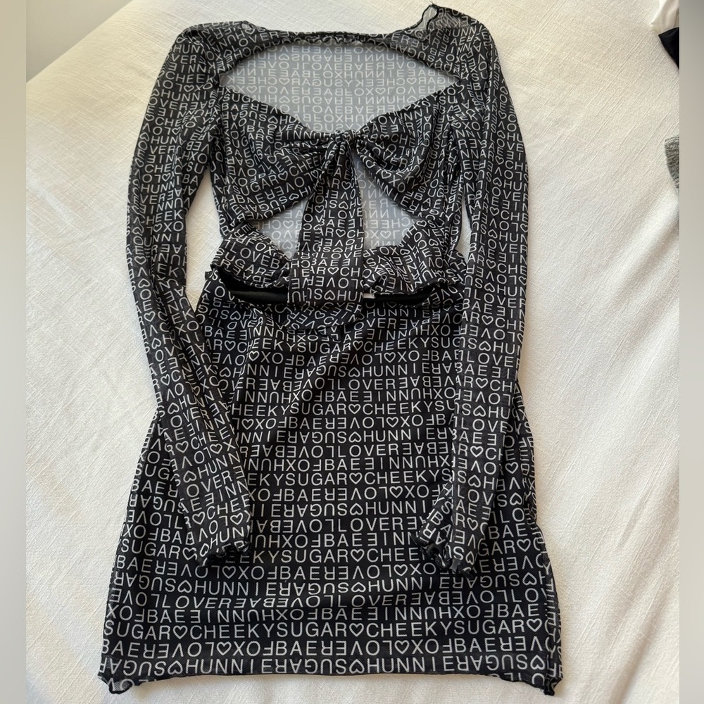 Princess Polly Long Sleeve Patterned Dress